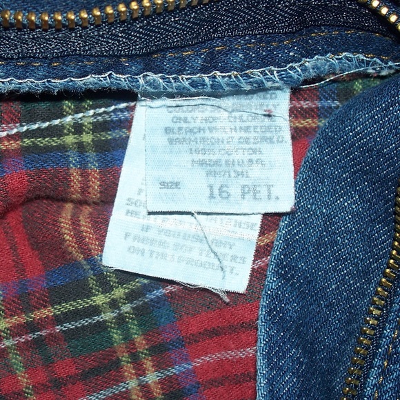 vintage L.L Bean fleece lined jeans - Picture 4 of 4